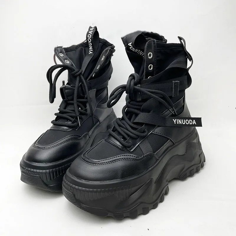 Women'S Fashion Korea - Sepatu Bot Platform Musim Gugur Musim