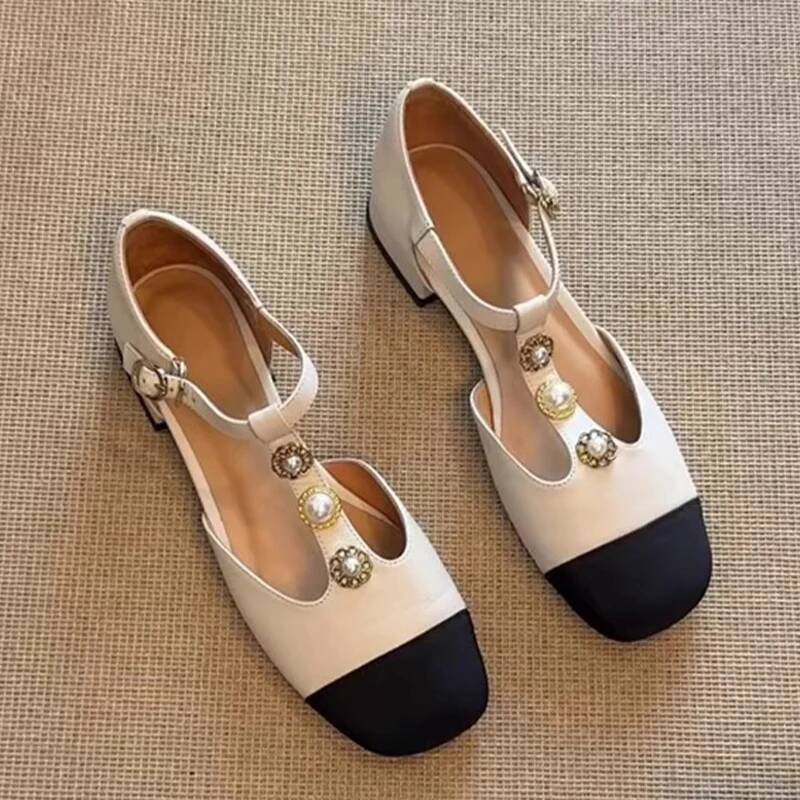 Women'S Fashion Shoes - Sandal Hak Tinggi Wanita Model Persegi,