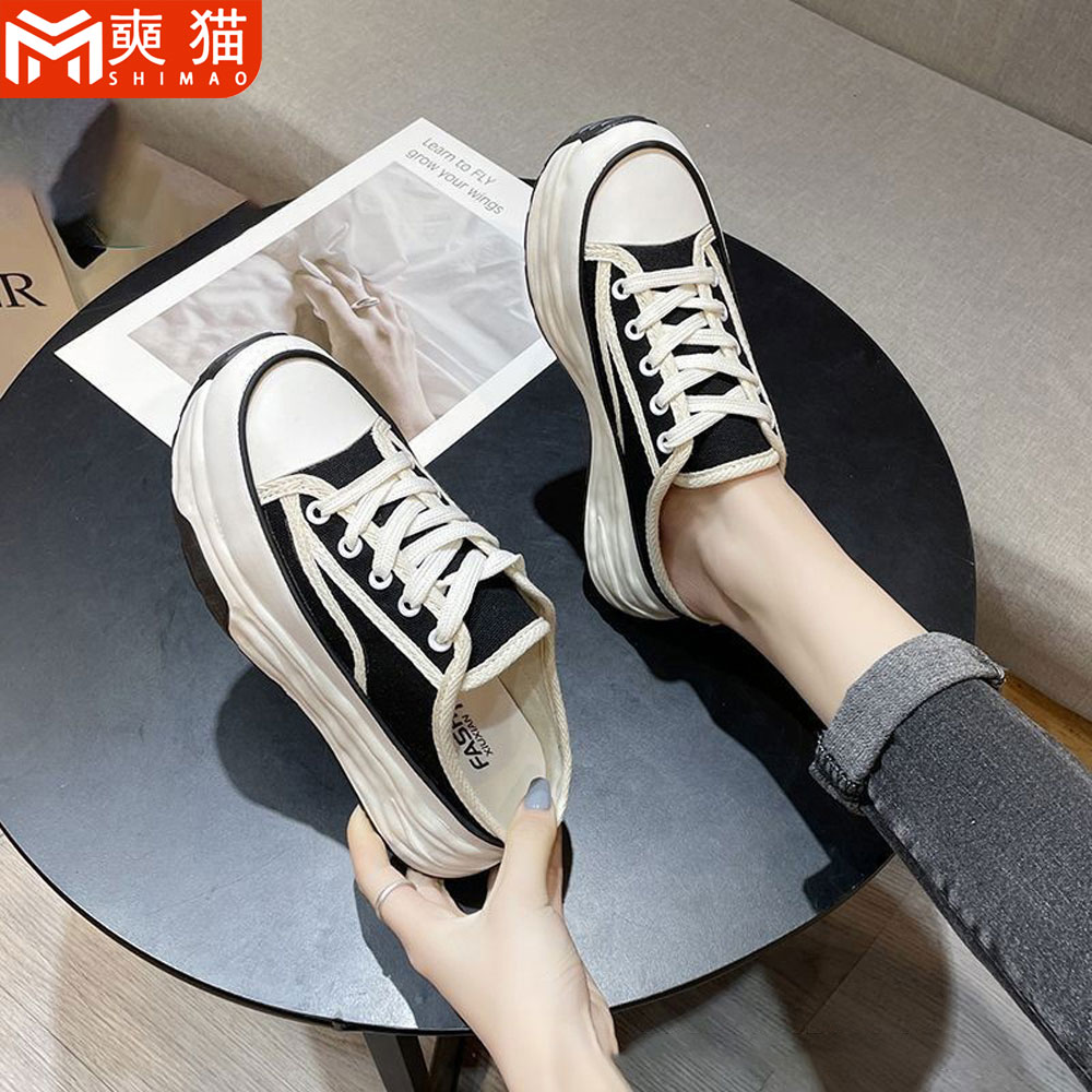 Women'S Fashion Korea - Sepatu Wanita Model Baotou Setengah Slipper