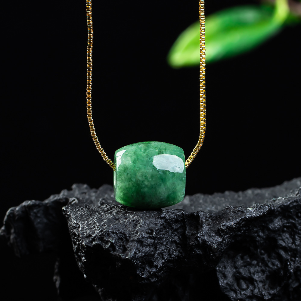 Women'S Fashion Jewellery - Liontin Manik Giok Asli Alami Kalung