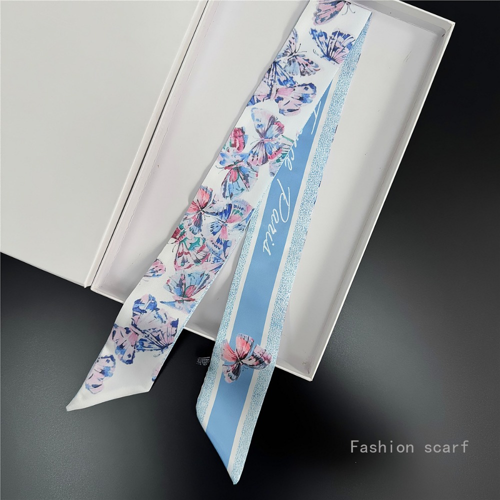 Syal Bunga Ringan Aksesori Mus - Women Fashion Necktie ulasan dan harga