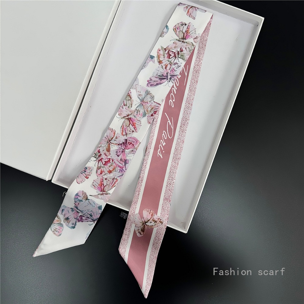 Syal Bunga Ringan Aksesori Mus - Women Fashion Necktie ulasan dan harga