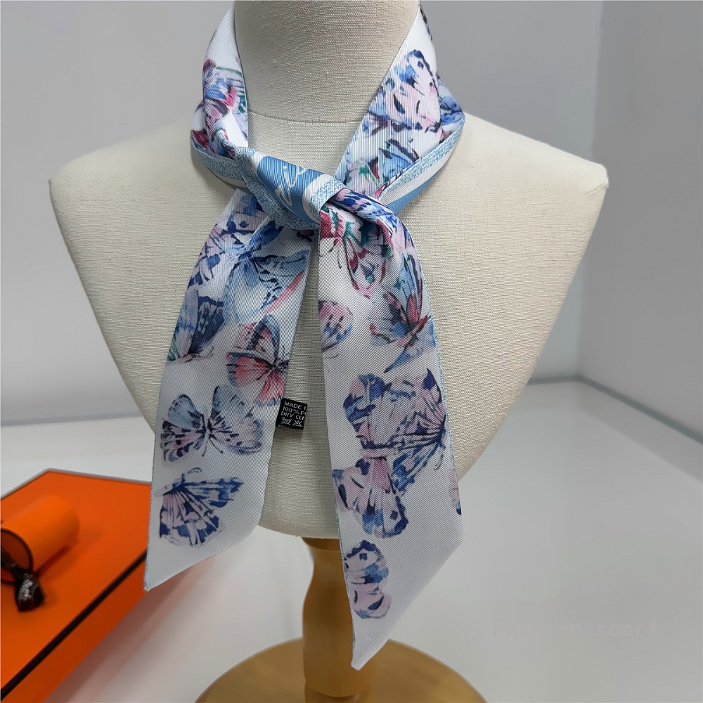 Syal Bunga Ringan Aksesori Mus - Women Fashion Necktie ulasan dan harga