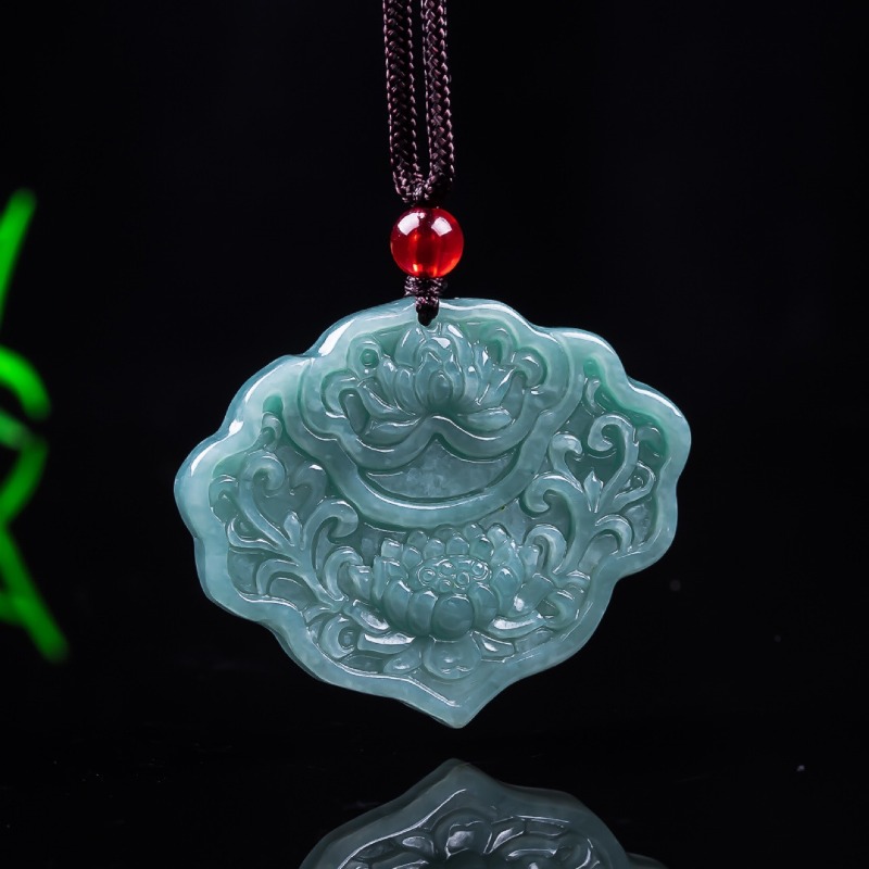 Liontin Ruyi Lotus Zamrud Burm - Women'S Fashion Jewellery ulasan dan harga