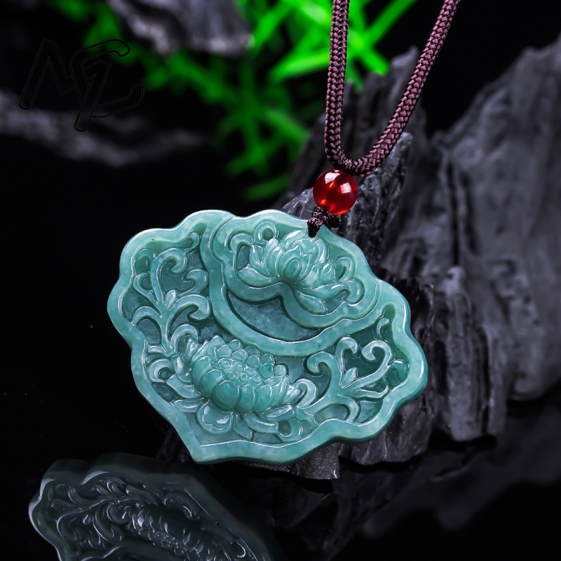 Liontin Ruyi Lotus Zamrud Burm - Women'S Fashion Jewellery ulasan dan harga