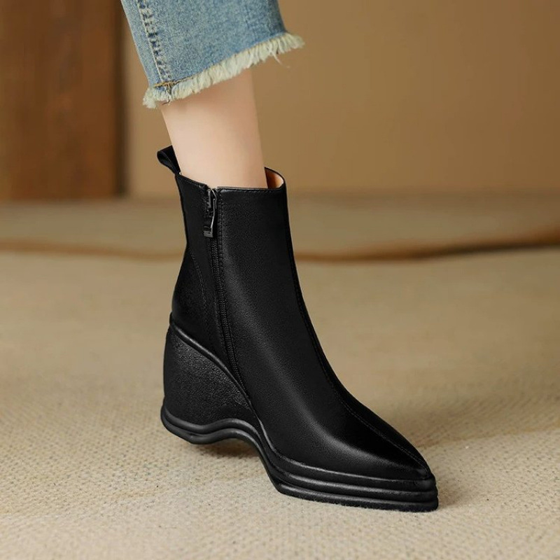 Sepatu Boots Wanita Model Wedg - Women'S Fashion Korea ulasan dan harga