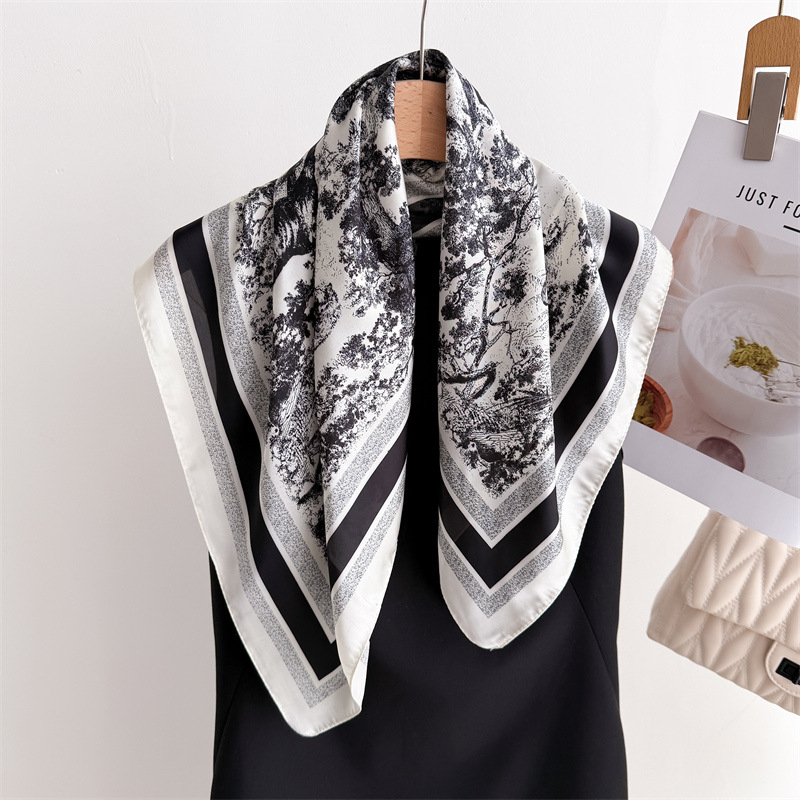 Syal Motif Hutan Mewah Syal Su - Women Fashion Necktie ulasan dan harga